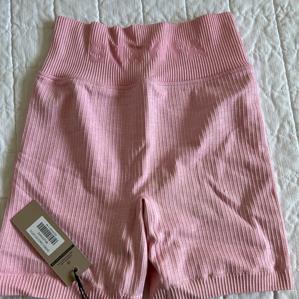 Sarah’s Day ribbed seamless biker shorts